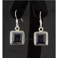 Sterling Silver 31.50ctw CorrundumSapphireEarring