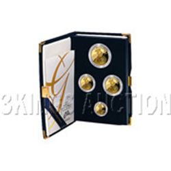 Proof American Gold Eagle 4pc Set In Box (Date Of Our C