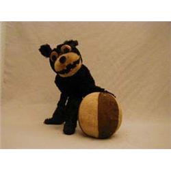 An early plush toy of Felix the cat with move