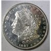 Image 1 : 1887-O MORGAN DOLLAR GEM BU DMPL! EST. $200.00-$225.00