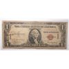 Image 1 : 1935 A  WAR TIME ISSUE HAWAII $1.00 SILVER CERTIFICATE GOOD CONDITION