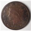 Image 1 : 1842  large penny  VG /F  Nice color