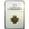 Image 1 : 1877  Indian penny  NGC VF dmg a little dark VF GS = $1425  est $950-$1000