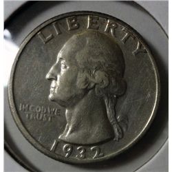 1932-D WASHINGTON QUARTER AU