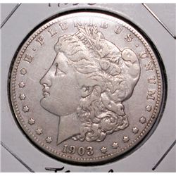 1903-S MORGAN SILVER DOLLAR XF