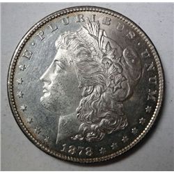 1878 7F MORGAN DOLLAR GEM FROSTY BU! REVERSE