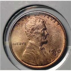 1910-S LINCOLN ONE CENT CH BU RED