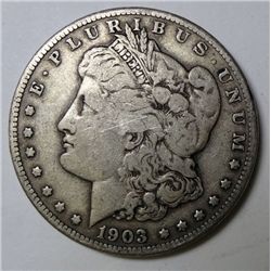 1903-S MORGAN DOLLAR F VF ORIGINAL