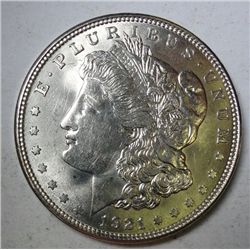 1921-D MORGAN DOLLAR SUPERB GEM BU EST. $150.00--$175.00