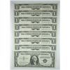 Image 1 : ( 7 ) NICE CRISP UNCIRCULATED 1957-A & ( 1 )  CRISP UNCIRCULATED 1957-B