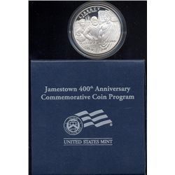 2007 JAMESTOWN PROOF 400Th ANNIVERSARY  COMMEMORATIVE SILVER DOLLAR