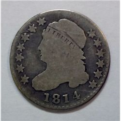 1814 sm date Bust dime  Good   Est $45-$50