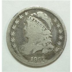 1837 Bust dime  VG  Est $50-$55