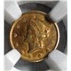 Image 2 : 1849O $1 Gold  NGC AU  obv scr