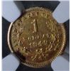 Image 3 : 1849O $1 Gold  NGC AU  obv scr