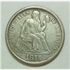 Image 1 : 1875CC below bow Seated dime XF couple marks but VERY SCARCE  Est $80-$85