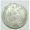 Image 1 : 1876CC below bow Seated dime VF VERY SCARCE  Est $45-$50