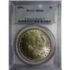 Image 1 : 1896 MORGAN DOLLAR PCGS  MS 64