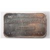 Image 2 : 1 oz. silver ART BARS. Back in the seventy's this was a hot collectible. This