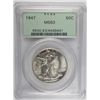 Image 1 : 1947  Walker half $   PCGSC63    est $55--$60