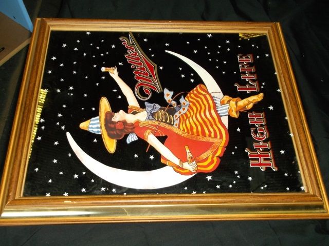 Miller High life mirror sign