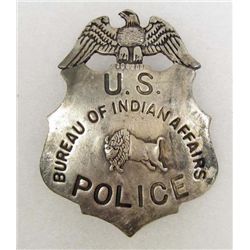 BUREAU OF INDIAN AFFAIRS U.S. POLICE BADGE