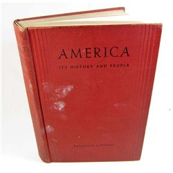 1934 "AMERICA ITS HISTORY AND PEOPLE" HARDCOVER BOOK