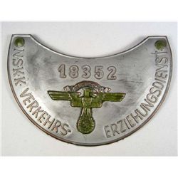 GERMAN NAZI NSKK VERKEHRS-ERZIEHUNGSDIENST GORGET