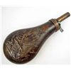 Image 2 : US CIVIL WAR ERA UNION GUN POWDER FLASK W/ A MILITARY MOTIF