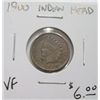 Image 1 : 1900 INDIAN HEAD RED BOOK VALUE IS $6.00 *VERY FINE GRADE - NICE PENNY*!!