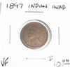 Image 1 : 1897 INDIAN HEAD RED BOOK VALUE IS $10.00 *RARE VERY FINE GRADE - NICE PENNY*!!