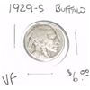 Image 1 : 1929-S BUFFALO NICKEL RED BOOK VALUE IS $6.00 *VERY FINE GRADE - NICE NICKEL*!!