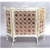 Image 1 : Edwardian brass framed three-fold firescreen