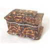 Image 1 : Georgian tortoiseshell tea caddy with covers