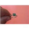 Image 1 : ONE LADIES 14KT WHITE GOLD NATURAL EMERALD &