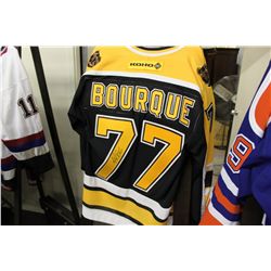 HAND SIGNED RAY BOURQUE JERSEY