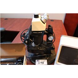 BAUSCH AND LOMB MICROSCOPE,DIAMOND TESTER, SCALE
