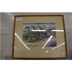 SUZANNE ANJOU  PLAGE DE LA GASPESIE WATERCOLOUR