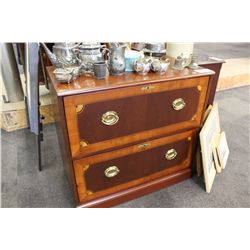 HEKMAN WOOD 2 DRAWER LATERAL FILE CABINET