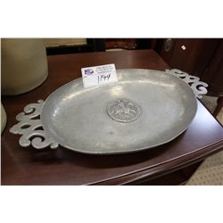 HAND HAMMERED OVAL PLATTER