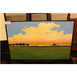 EVENING LIGHT ACYRLIC ON CANVAS DAVID J EDWARDS