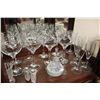 Image 1 : LARGE COLLECTION OF CRYSTAL WINE GLASSES