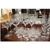 Image 3 : LARGE COLLECTION OF CRYSTAL WINE GLASSES