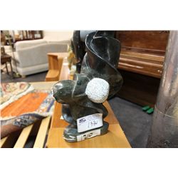 SHONA STONE SCULPTURE ABOUT TO BLOOM