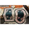 Image 2 : SET OF 3 ASIAN WOOL RUGS