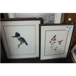 2 HUMMINGBIRD PRINTS