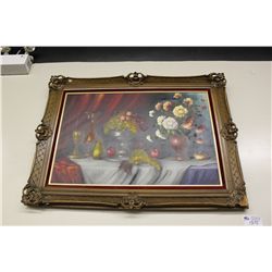 STILL LIFE FRUIT AND FLOWERS