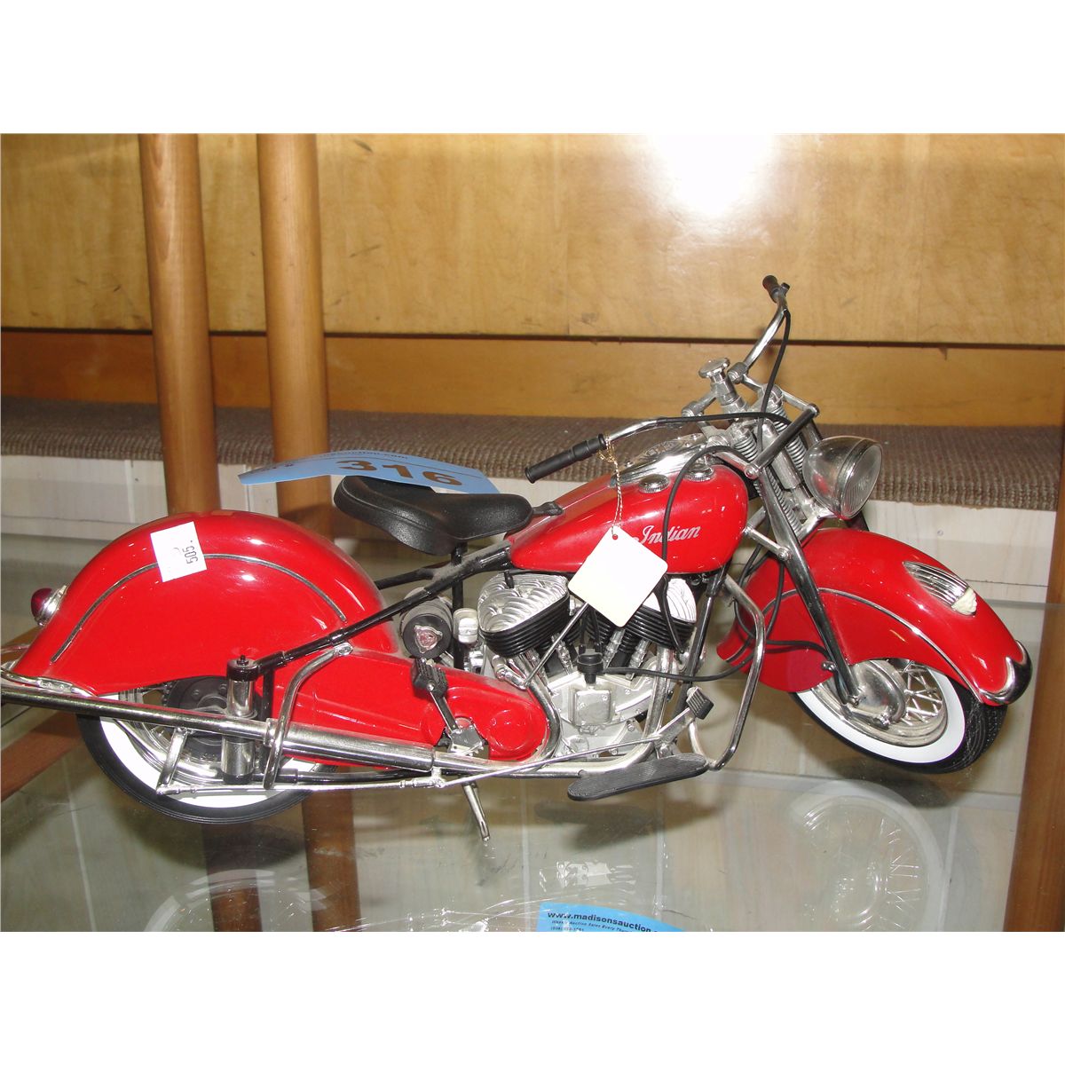Collectors diecast metal indian motorcycle