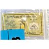 Image 1 : certifed .999 solid gold bar