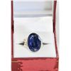 Image 1 : genuine sapphire sterling silver ring